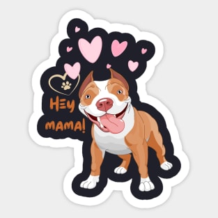 Pitbull dog lover Sticker